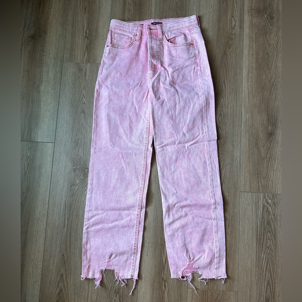 Target pink high waisted jeans